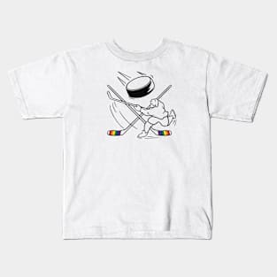 Pride Hockey Player Design Kids T-Shirt